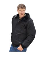 Black-Bomber-Jacket-with-Removable-Colar
