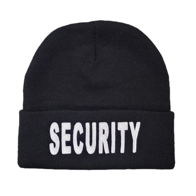 Security Winter Hat Beanie Toque, Security Uniforms
