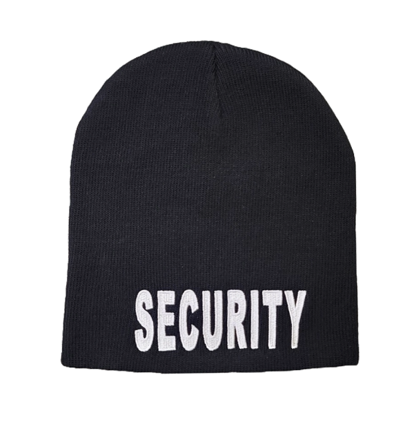 Security Winter Hat Beanie Toque, Security Uniforms