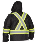 Drivers Hi Vis Jacket Black Back