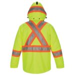 Heavy Duty Winter Parka Lime Back
