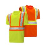 Hi Vis T-Shirt Lime Orange Front