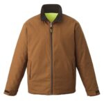 HI Vis Insulated Reversible Jacket Tan Front