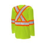 Long Sleeve T Lime Back