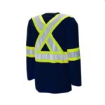 Long Sleeve T Navy Back