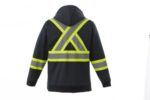 Hi VIs Hoodie Navy Back