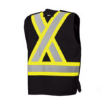 5 Point Tearaway Vest Black Back