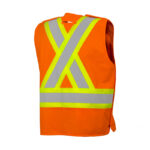 5 Point Tearaway Vest Orange Back