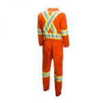 High Visibility Traffic Coveralls Orange Back