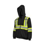 Detachable Hoodie Black Front