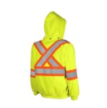 Detachable Hoodie Lime Back