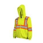 Detachable Hoodie Lime Front