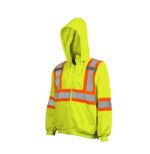 Detachable Hoodie Lime Front