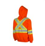 Detachable Hoodie Orange Back