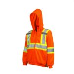 Detachable Hoodie Orange Front