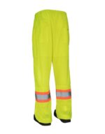 Hi Vis Lime Pants Back