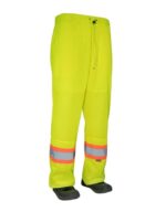 Hi Vis Lime Pants Front