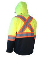 Winter Softshell Jacket Lime Back