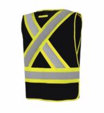 Black Budget Vest Back