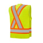 Lime Surveyor Vest Back