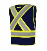 Navy Budget Vest Back