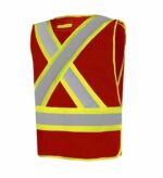 Red Budget Vest Back