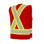 Red Surveyor Vest Back