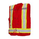 Red Surveyor Vest Front