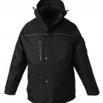 Black Rugged Construction Parka