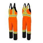 Orange Black Winter Overalls 1