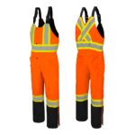 Orange Black Winter Overalls