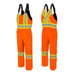 Orange Winter Overalls