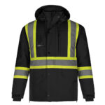 5 in 1 Hi Visibility Jacket Black