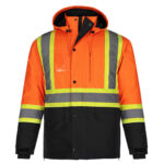 5 in 1 Hi Visibility Jacket Orange