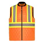 Hi Vis Quiled Vest Orange