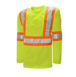 Long Sleeve Cotton Hi Vis T-shirt