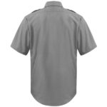 Gray Security Shirt SHort Sleeve Back