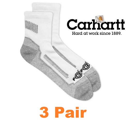 DEWALT Men's Everyday Cotton Blend Work Socks, Reinforced Heel/Toe, 3-pk,  Black