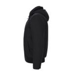 Canvas Bomber With Sherpa Lining Black Side