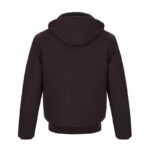 Canvas Bomber With Sherpa Lining Brown Back