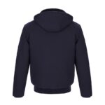 Canvas Bomber With Sherpa Lining Navy Back