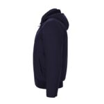 Canvas Bomber With Sherpa Lining Navy Side