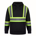 Hi Vis Pullover Hoode Black