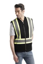 Hi Vis Sherpa Lined Vest