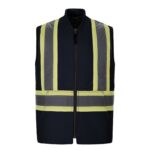 Hi Vis Sherpa Lined Vest Navy