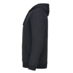 Sherpa Lined Hoodie Charcoal Side
