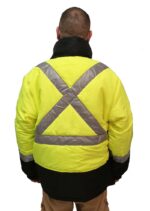 High Vis Reversible Jacket Lime Back