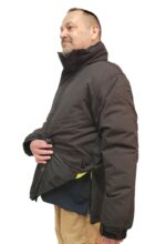 High Vis Reversible Winter Jacket Side Zipper
