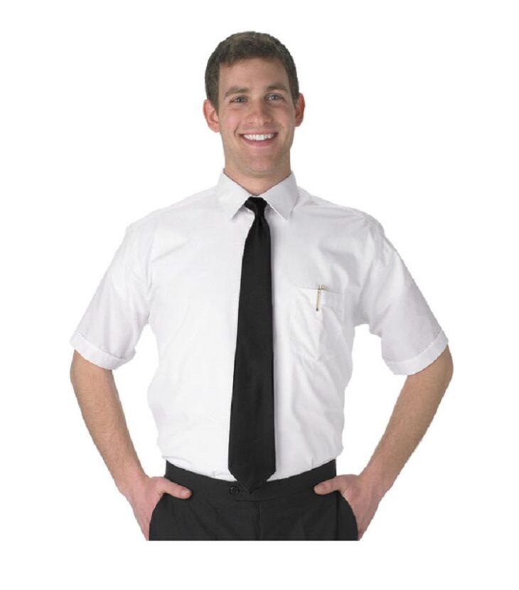 White Dress Shirt Short Sleeve - High Visibility Clothing and Security ...