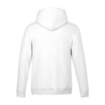 White Cotton Rich Pullover Hoodie Back